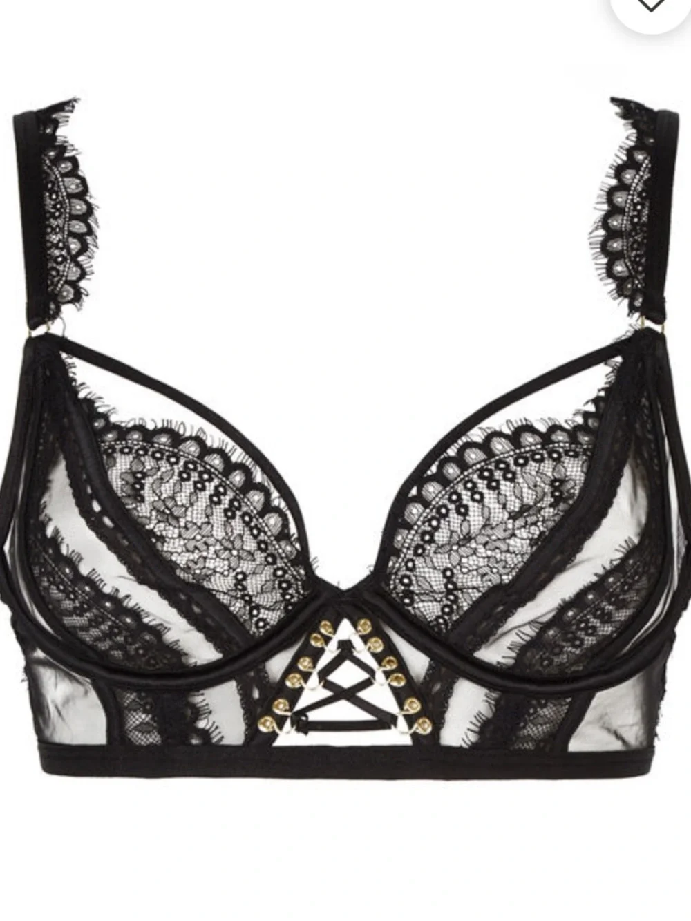 Ann Summers The Divine Plunge Bra 34C black